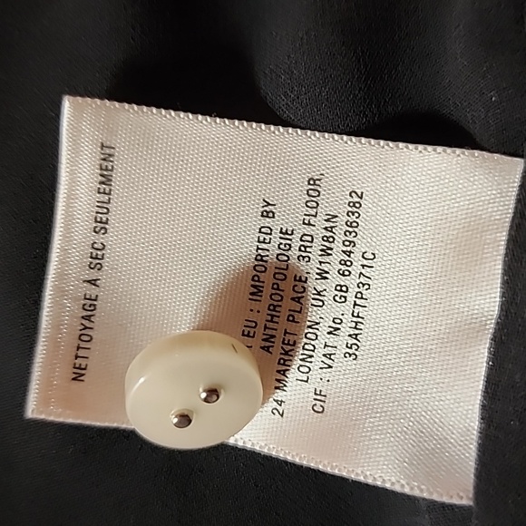 Anthropologie Elevenses Alexa Ruffle Black Romper Size 6 Small - Picture 13 of 15